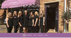 Desktop Screenshot of hairatnumberone.co.uk